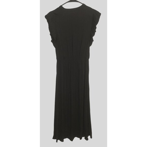 Steve Madden Womens Allegra Black Maxi Dress Sm Whimsigoth Goth Steampunk - Picture 2 of 6